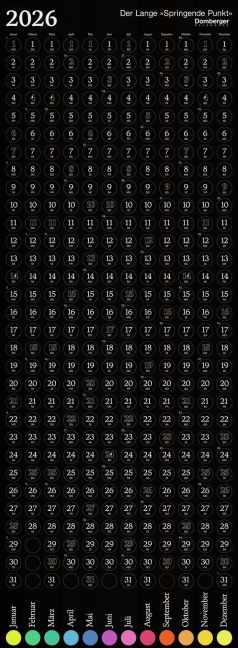 Der Lange Springende Punkt schwarz 2026 36x98 - 