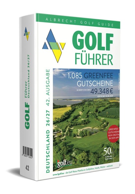 Albrecht Golf Führer Deutschland 26/27 inklusive Greenfee Gutscheinen - Thomas Mayr