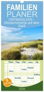 Cover-Bild zum Titel 'Familienplaner 2026 - OSTSEEGLÜCK - Glücksmomente auf dem Darß mit 5 Spalten (Wandkalender, 21 x 45 cm) CALVENDO' von 'Claudia Möckel'