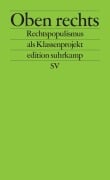 Cover-Bild zum Titel 'Oben rechts' von 'Thomas Biebricher, Moira Weigel, Anton Jäger, Lukas Haffert, Tobias Moorstedt'