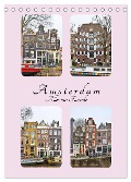 Amsterdam - Alles nur Fassade (Tischkalender 2024 DIN A5 hoch), CALVENDO Monatskalender - Peter Härlein