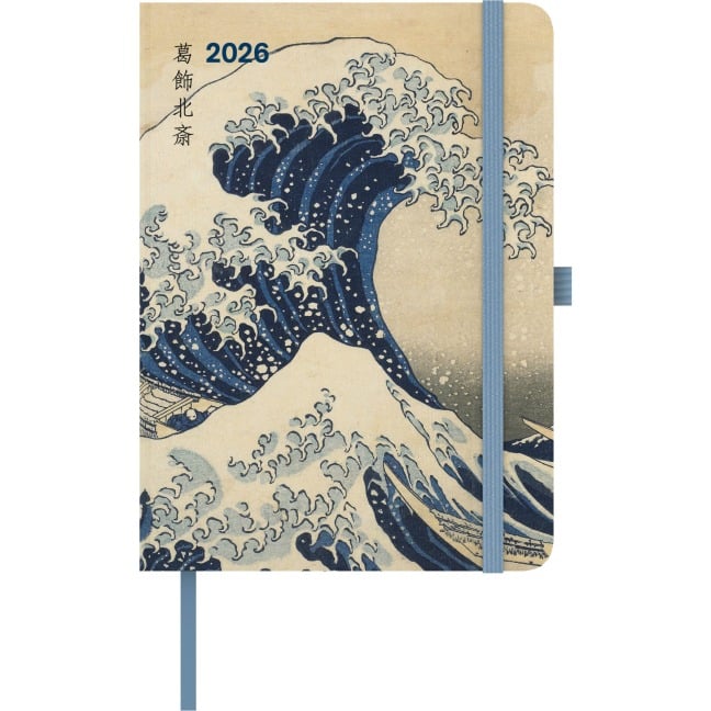 Hokusai 2026 - Buchkalender - Taschenkalender - Kunstkalender - 16x22 - 