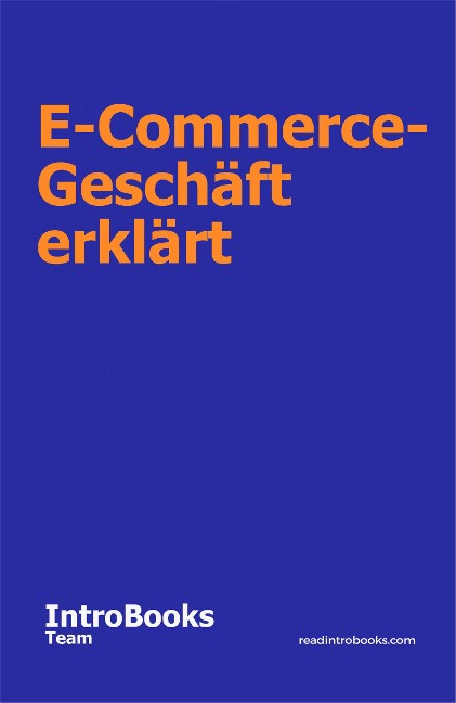 E-Commerce-Geschäft erklärt - IntroBooks Team