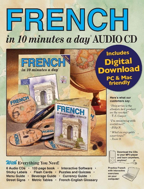 French in 10 Minutes a Day Book + Audio - Kristine K Kershul