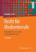 Cover-Bild zum Titel 'Recht für Medienberufe' von 'Clemens Kaesler'