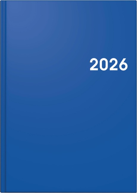 BRUNNEN 1079561036 | Buchkalender Mod. 795 2026 | A5, Kunststoff, blau - 