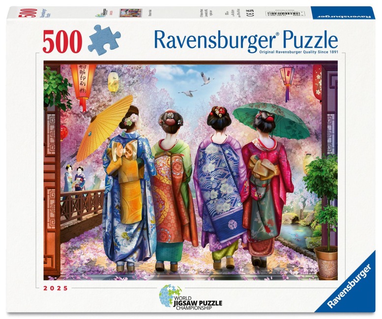 Erwachsenenpuzzle 500 Teile - Kirschblütenspaziergang - 