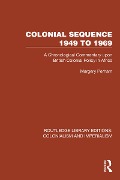 Cover-Bild zum Titel 'Colonial Sequence 1949 to 1969' von 'Margery Perham'