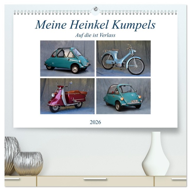 Meine Heinkel Kumpels (hochwertiger Premium Wandkalender 2026 DIN A2 quer), Kunstdruck in Hochglanz - Ingo Laue