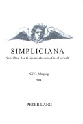 Cover-Bild zum Titel 'Simpliciana' von ''