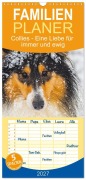 Cover-Bild zum Titel 'Familienplaner 2027 - Collies - Eine Liebe für immer und ewig mit 5 Spalten (Wandkalender, 21 x 45 cm) CALVENDO' von 'Sigrid Starick'