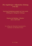 Cover-Bild zum Titel 'Register der Beiträger / Mitteiler' von ''