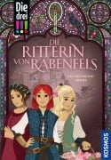 Cover-Bild zum Titel 'Die drei !!!, Die Ritterin von Rabenfels (drei Ausrufezeichen)' von 'Kirsten Vogel'