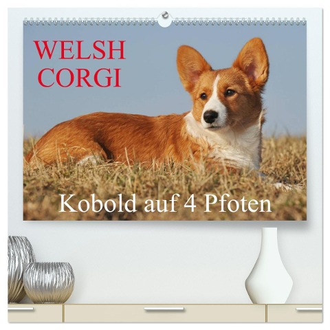 Welsh Corgi - Kobold auf 4 Pfoten (hochwertiger Premium Wandkalender 2025 DIN A2 quer), Kunstdruck in Hochglanz - Sigrid Starick