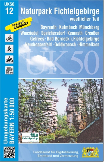 UK50-12 Naturpark Fichtelgebirge, westlicher Teil - 