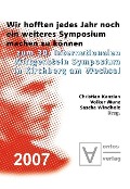 Cover-Bild zum Titel 'Wir hofften, jedes Jahr noch ein weiteres Symposium machen zu können' von ''