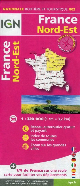 France Nord-Est 1:320 000 - 