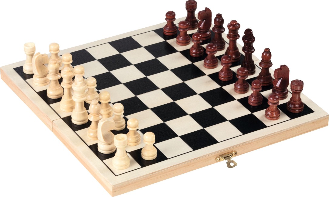 Schachspiel in Holzklappkassette - 