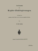 Cover-Bild zum Titel 'Zur Kenntnis der Kupfer-Zinklegierungen' von 'Otto Sackur, A. Siemens, P. Mauz'