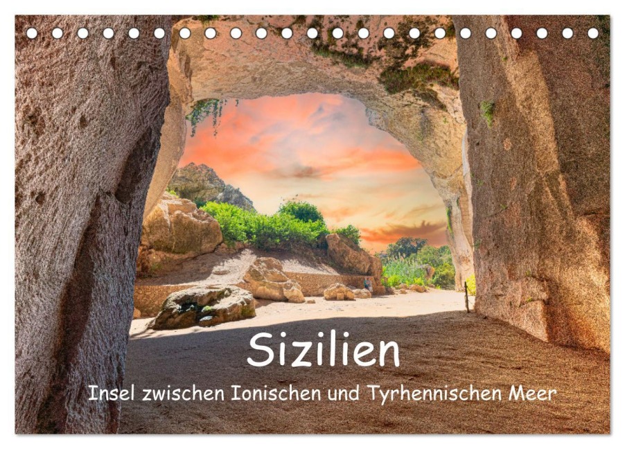 Sizilien - Insel zwischen Ionischen und Tyrhennischen Meer (Tischkalender 2026 DIN A5 quer), CALVENDO Monatskalender - Ulrich Männel