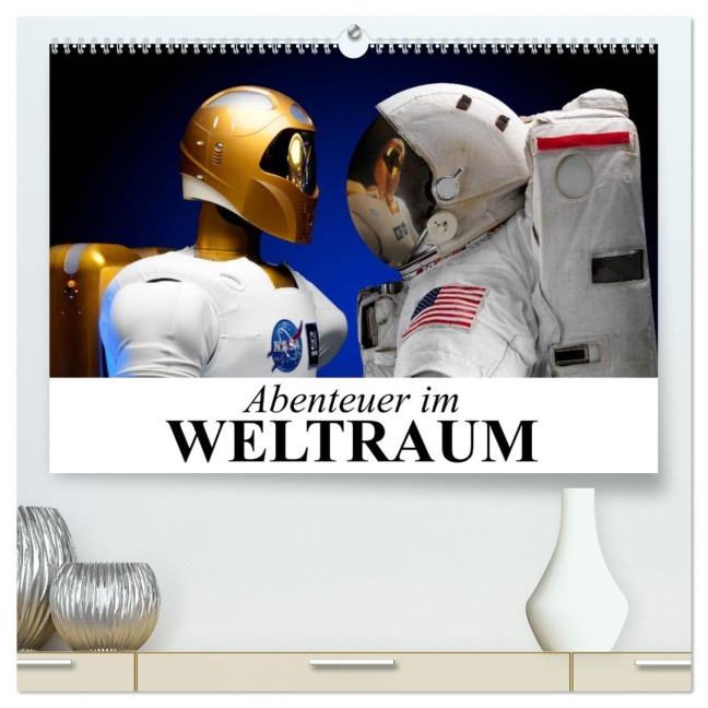 Abenteuer im Weltraum (hochwertiger Premium Wandkalender 2026 DIN A2 quer), Kunstdruck in Hochglanz - Elisabeth Stanzer