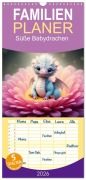 Cover-Bild zum Titel 'Familienplaner 2026 - Süße Babydrachen mit 5 Spalten (Wandkalender, 21 x 45 cm) CALVENDO' von 'Dusanka Djeric'