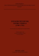 Cover-Bild zum Titel 'Zur Kirchenmusik Georg Gebels (1709-1753)' von 'Axel Schröter'