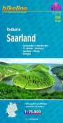 Cover-Bild zum Titel 'Bikeline Radkarte Deutschland Saarland 1 : 75 000' von ''