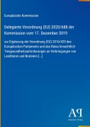 Cover-Bild zum Titel 'Delegierte Verordnung (EU) 2020/688 der Kommission vom 17. Dezember 2019' von 'Europäische Kommission'