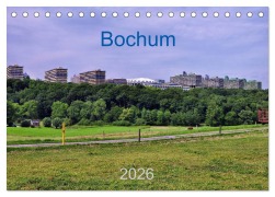 Cover-Bild zum Titel 'Bochum / Geburtstagskalender (Tischkalender 2026 DIN A5 quer), CALVENDO Monatskalender' von 'Uwe Reschke'