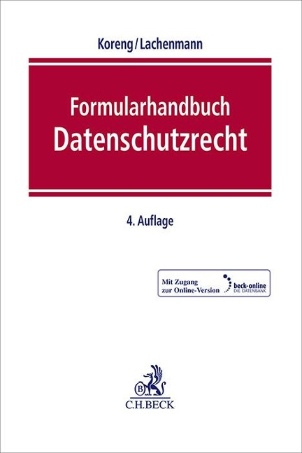 Formularhandbuch Datenschutzrecht - 