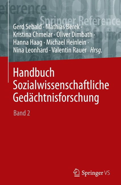 Handbuch Sozialwissenschaftliche Gedächtnisforschung - 