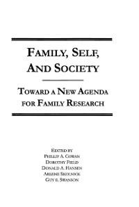 Family, Self, and Society - 