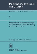Cover-Bild zum Titel 'Langzeitstudien über Nebenwirkungen der Kontrazeption - Stand und Planung' von ''