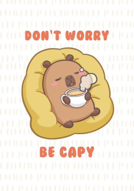 Purple Chill Capybara Notebook - 