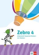 Cover-Bild zum Titel 'Zebra 4. Arbeitsheft Sprache Förderheft mit Medien Klasse 4' von ''