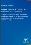 Cover-Bild zum Titel 'Delegierte Verordnung (EU) 2018/273 der Kommission vom 11. Dezember 2017' von 'Europäische Kommission'