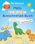 Mein kunterbuntes Ausschneidebuch - Dinosaurier. Schneiden, kleben, malen für Kinder ab 3 Jahren. Mit Scherenführerschein - Nico Sternbaum