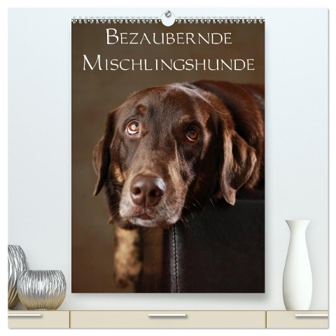 Bezaubernde Mischlingshunde (hochwertiger Premium Wandkalender 2024 DIN A2 hoch), Kunstdruck in Hochglanz - Jana Behr