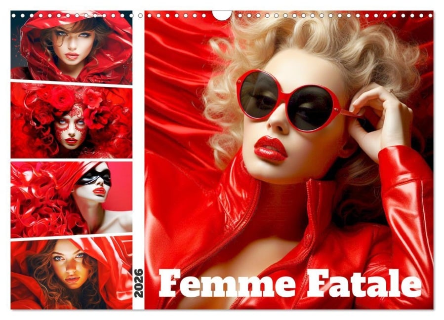 Femme Fatale. Portraits. Starke und schöne Frauen (Wandkalender 2026 DIN A3 quer), CALVENDO Monatskalender - Rose Hurley