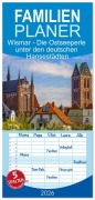 Familienplaner 2026 - Wismar - Die Ostseeperle unter den deutschen Hansestädten mit 5 Spalten (Wandkalender, 21 x 45 cm) CALVENDO - Holger Felix