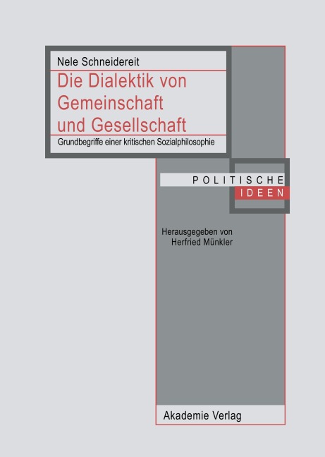 Die Dialektik von Gemeinschaft und Gesellschaft - Nele Schneidereit