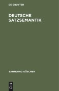 Cover-Bild zum Titel 'Deutsche Satzsemantik' von ''