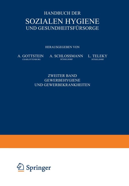 Handbuch der Sozialen Hygiene und Gesundheitsfürsorge - 