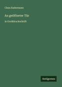 Cover-Bild zum Titel 'An geöffneter Tür' von 'Clara Sudermann'