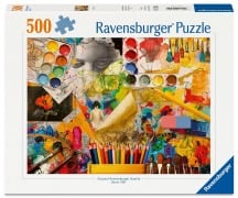 Cover-Bild zum Titel 'Erwachsenenpuzzle 500 Teile - Künstleratelier' von ''