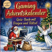 Cover-Bild zum Titel 'Gaming-Adventskalender: Quiz-Buch mit Fragen und Rätsel' von 'Schlauvento Interactive'