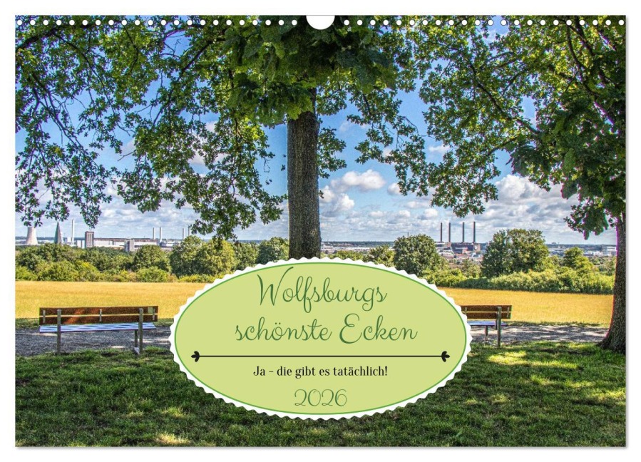 Wolfsburgs schönste Ecken (Wandkalender 2026 DIN A3 quer), CALVENDO Monatskalender - Jens L. Heinrich