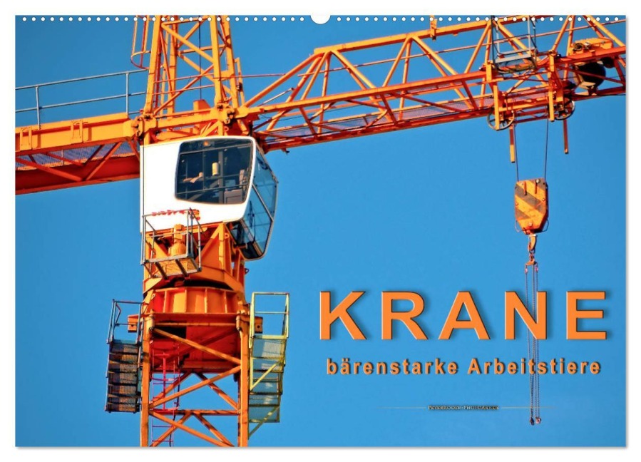 Krane - bärenstarke Arbeitstiere (Wandkalender 2026 DIN A2 quer), CALVENDO Monatskalender - Peter Roder