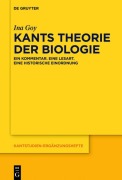 Cover-Bild zum Titel 'Kants Theorie der Biologie' von 'Ina Goy'